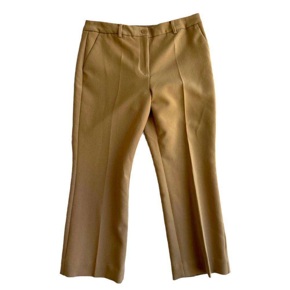 Talbots Raleigh muted acorn Straight leg  Light brown Tan pants trousers  sz 10 - Picture 2 of 11